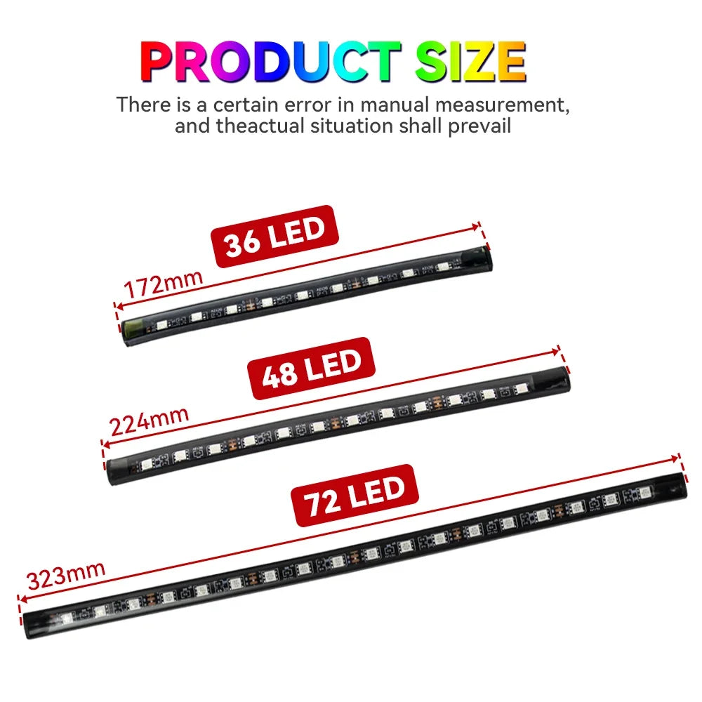 LED Car Interior Ambient Foot Light + Remote Music App